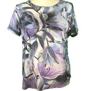 ALLISON DALEY (PM) Purple Floral Top